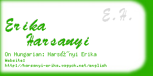 erika harsanyi business card